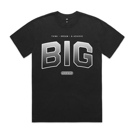 BIG Oversized Tee - White, Faded Black - Men's