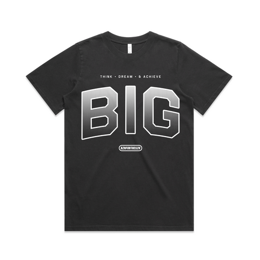 BIG Oversized Tee - White, Faded Black - Women's