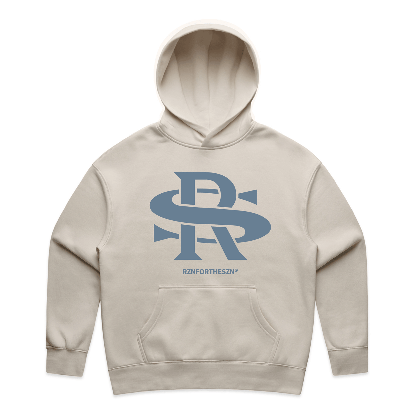 Classic RS Hoodie - Stone Blue, Cream - Women's