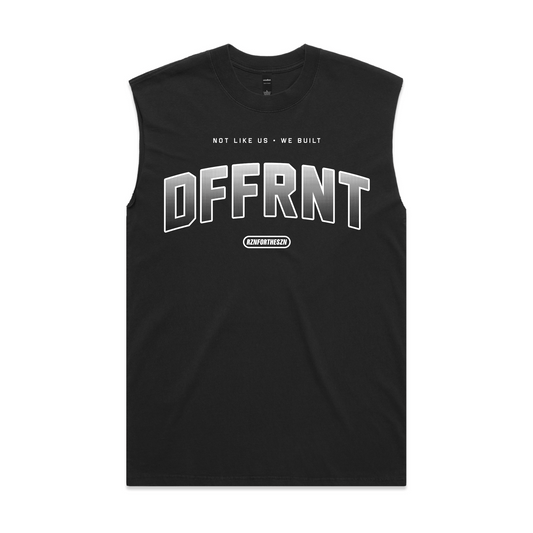 DFFRNT Oversized Tank - White, Faded Black - Men's