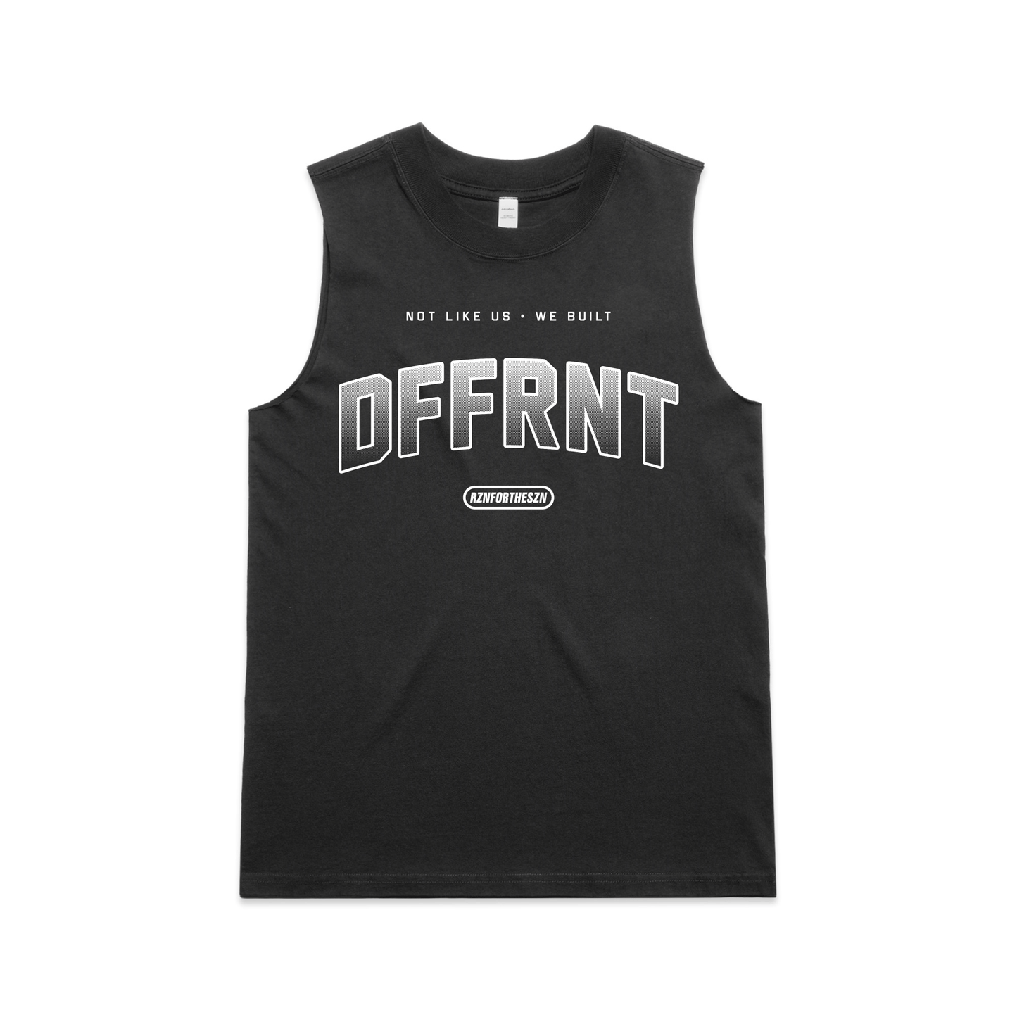 DFFRNT Oversized Tank - White, Faded Black - Women's