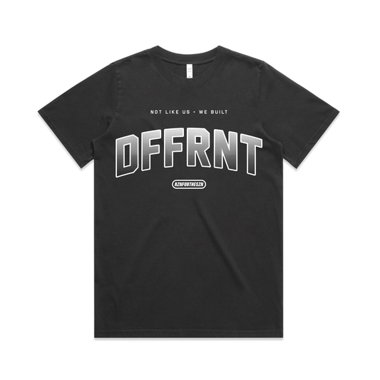 DFFRNT Oversized Tee - White, Faded Black - Women's