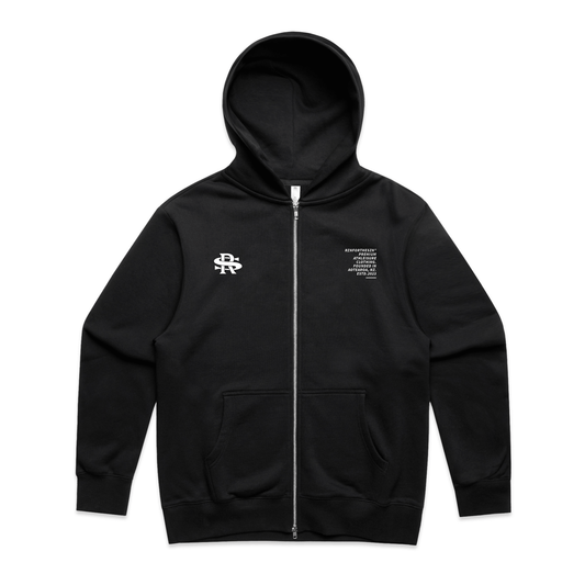 Iconic RS Full Zip Hoodie - White, Black - Men's