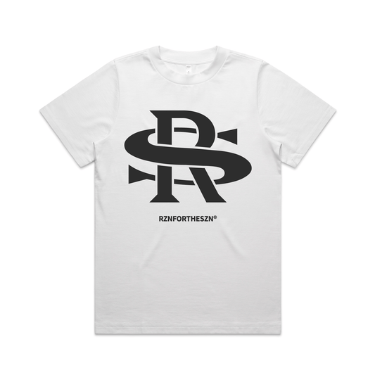 Iconic RS Oversized Tee - Coal, White - Women's