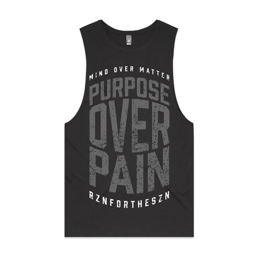 Purpose Over Pain Singlet - Coal - Men's