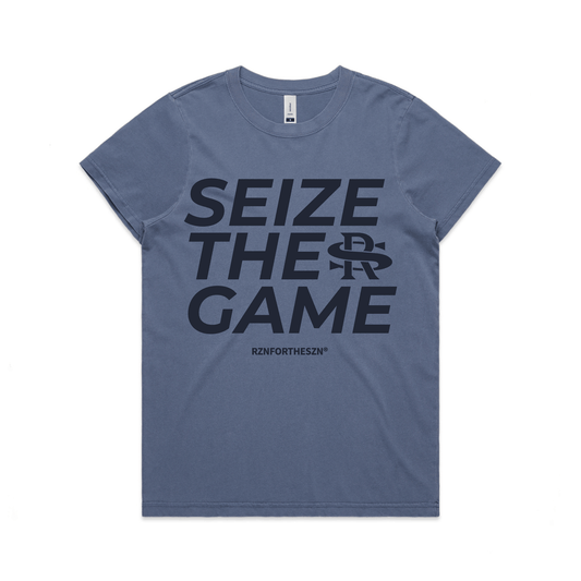 STG Statement Essential Tee - Navy, Misty Blue - Women's